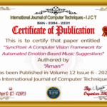 SyncPixel: A Computer Vision Framework for Automated Emotion-Based Music Suggestions | IJCT Volume 12 – Issue 6 | IJCT-V12I6P19